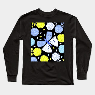 Butterfly and flowers II Long Sleeve T-Shirt